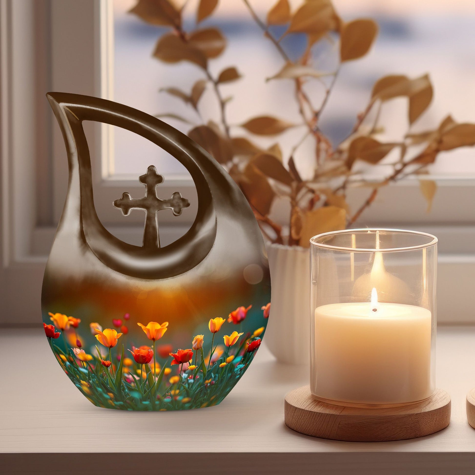 Flowers Urns For Ashes - Urns Cremation