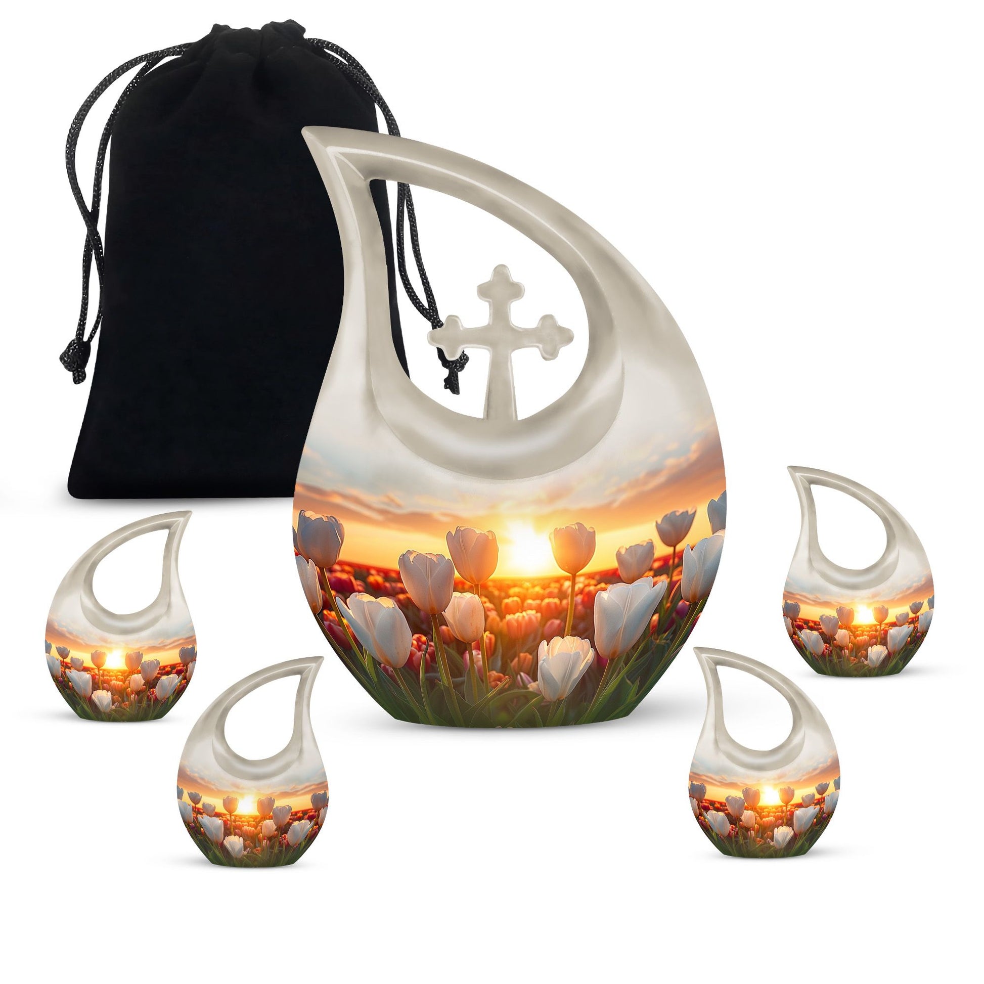Flowers Urns For Ashes - Cremation Urns For Adults