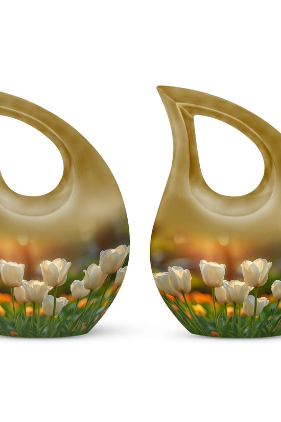 Flowers Urns For Ashes - Cremation Urn For Adult