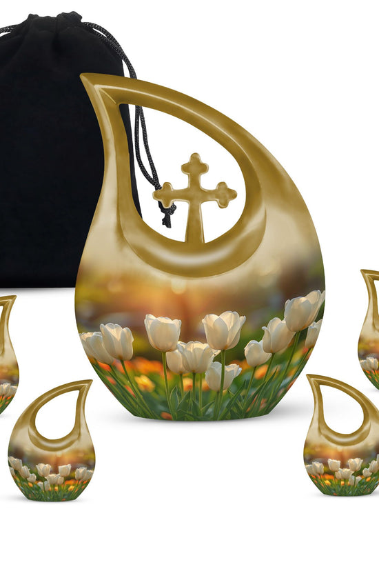 Flowers Urns For Ashes - Cremation Urn For Adult