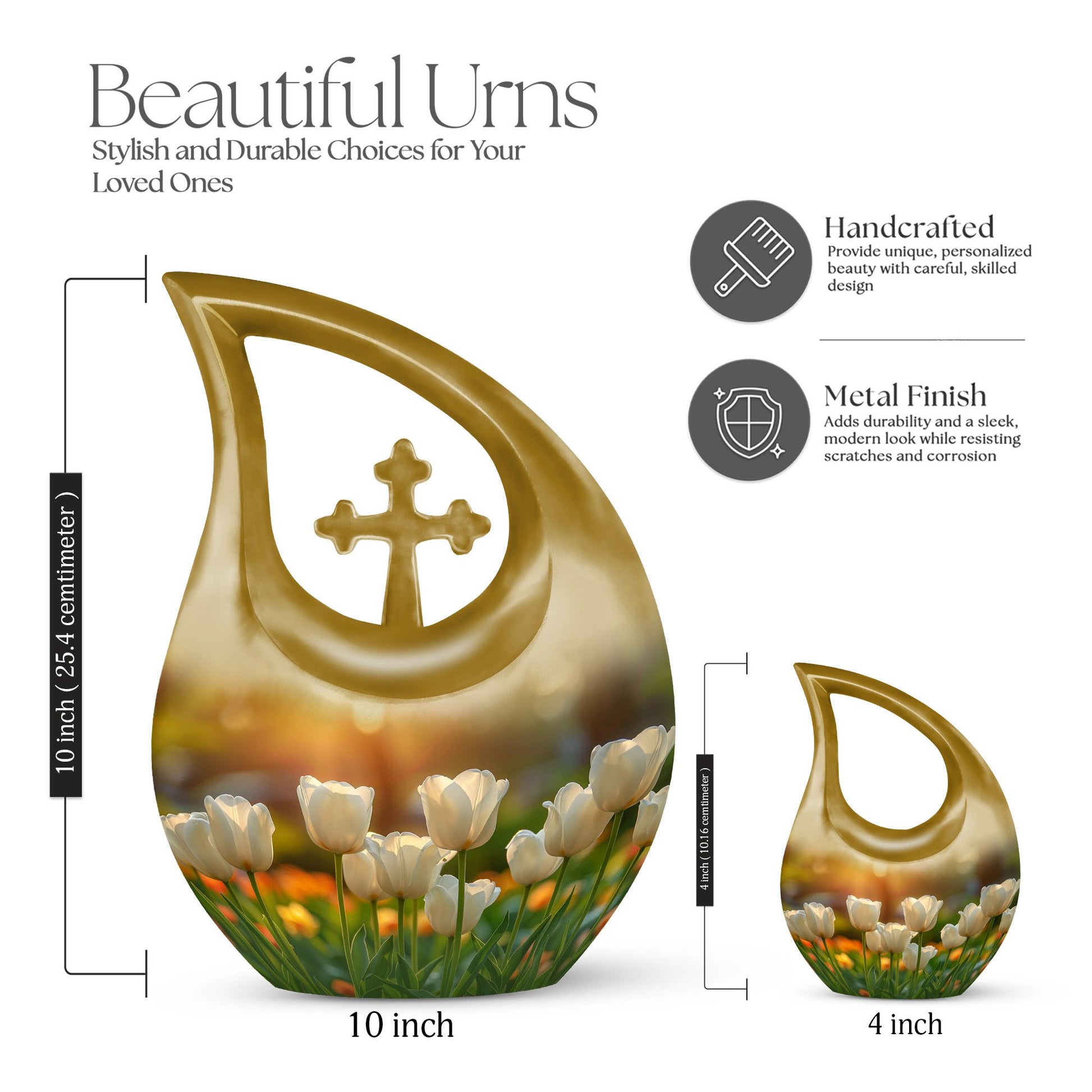 Flowers Urns For Ashes - Cremation Urn For Adult
