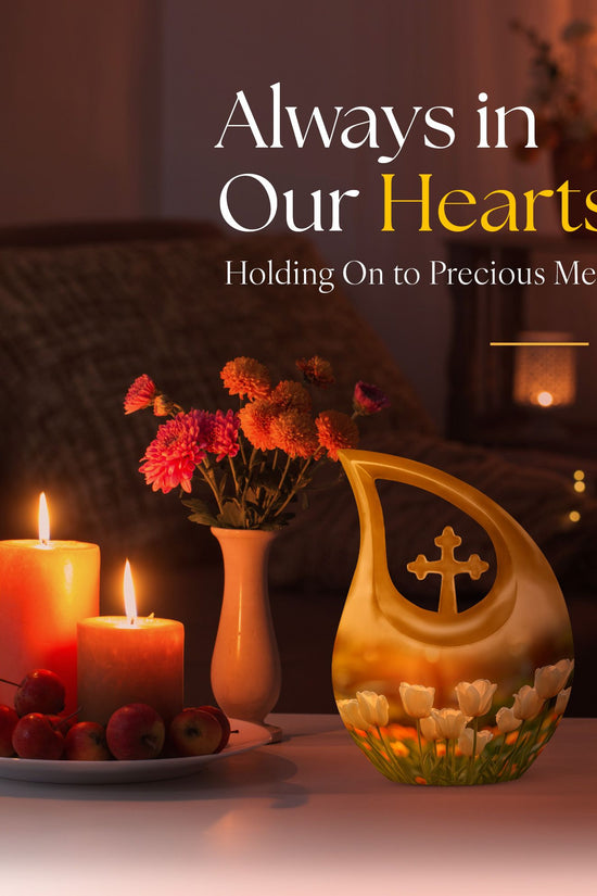 Flowers Urns For Ashes - Cremation Urn For Adult