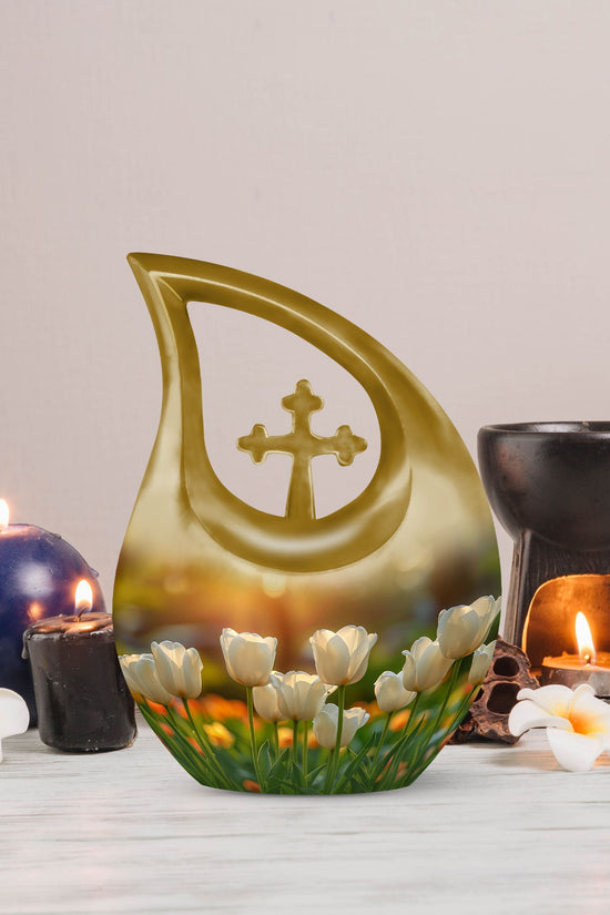 Flowers Urns For Ashes - Cremation Urn For Adult