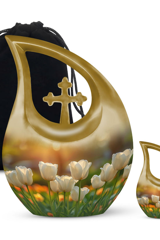 Flowers Urns For Ashes - Cremation Urn For Adult