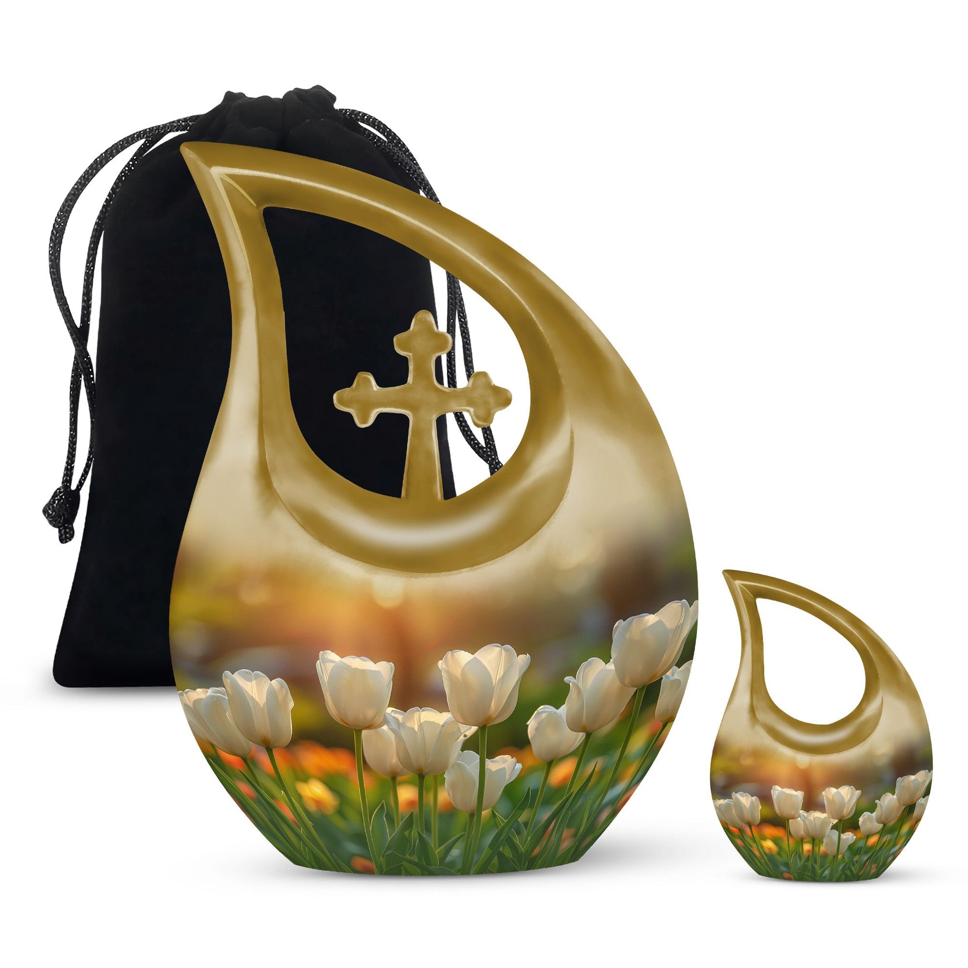 Flowers Urns For Ashes - Cremation Urn For Adult