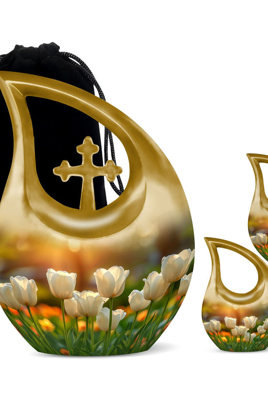 Flowers Urns For Ashes - Cremation Urn For Adult