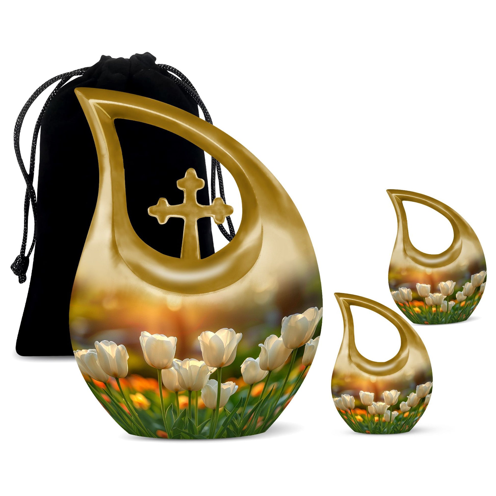 Flowers Urns For Ashes - Cremation Urn For Adult