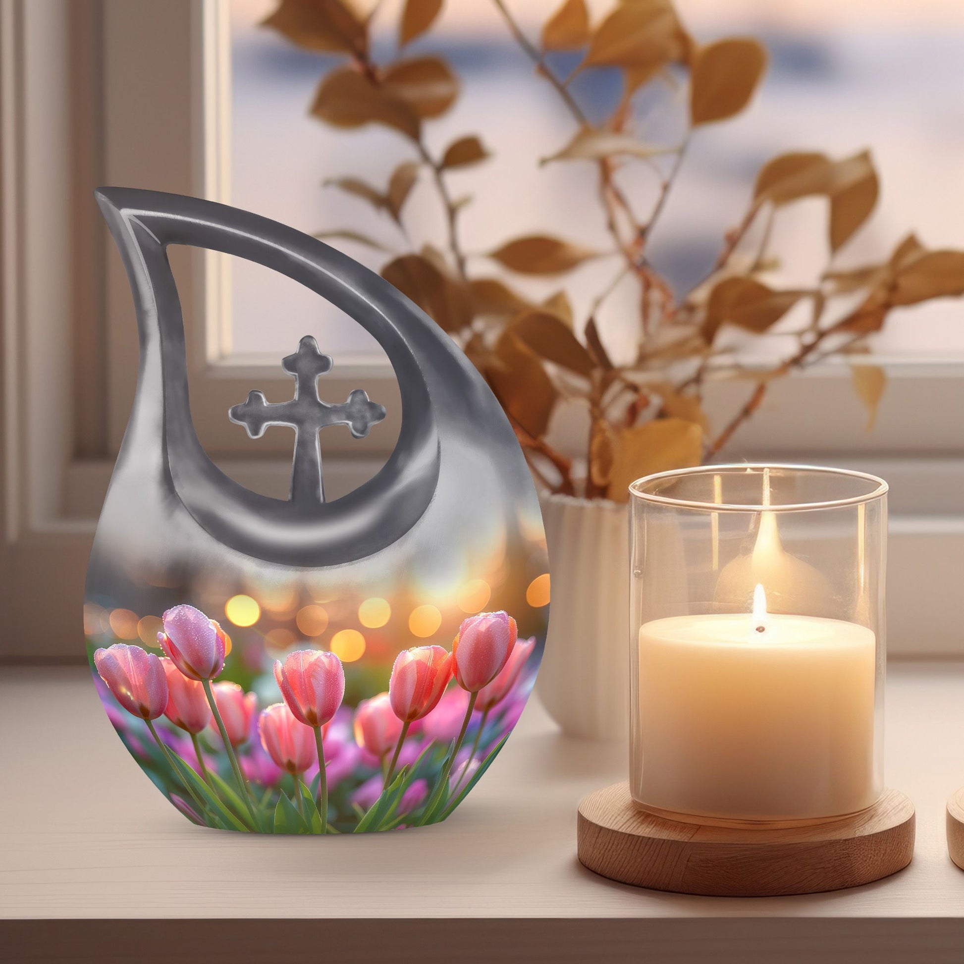 Flower Urns For Ashes - Adult Cremation Urn