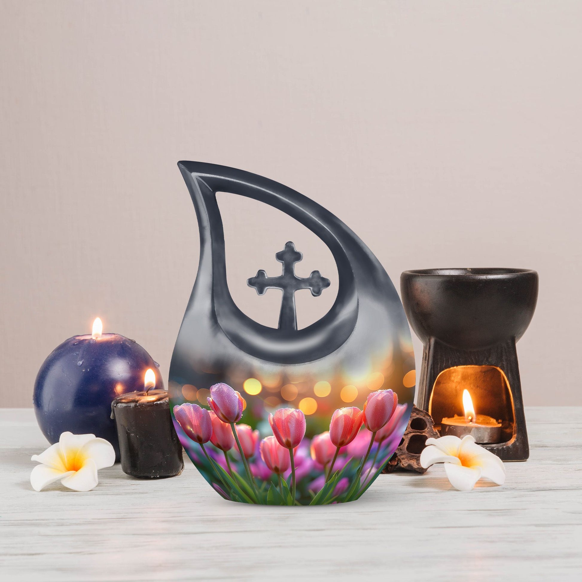 Flower Urns For Ashes - Adult Cremation Urn