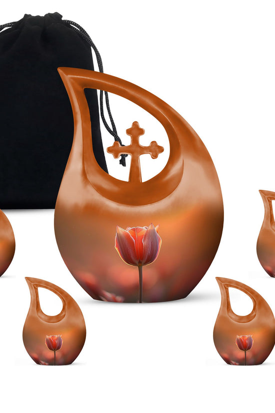 Flowers Urns For Ashes - Cremation Urns For Human Ashes Adult Set