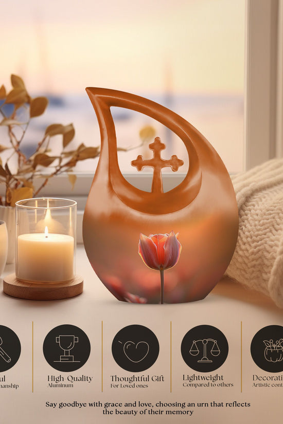 Flowers Urns For Ashes - Cremation Urns For Human Ashes Adult Set