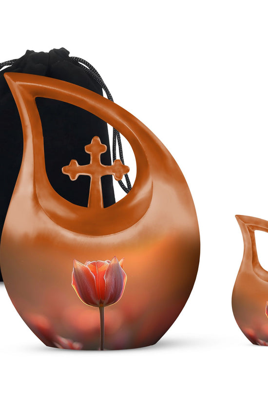 Flowers Urns For Ashes - Cremation Urns For Human Ashes Adult Set