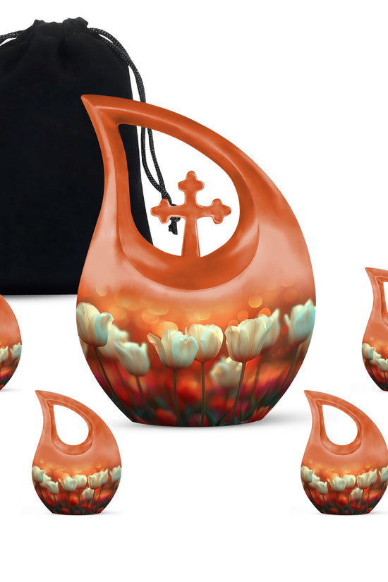 Flowers Urns For Ashes - Cremation Ashes Keepsake