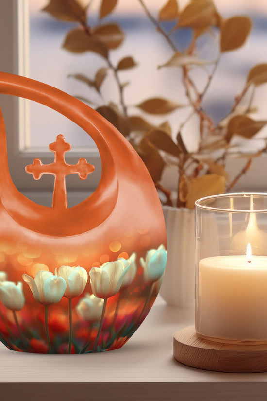 Flowers Urns For Ashes - Cremation Ashes Keepsake