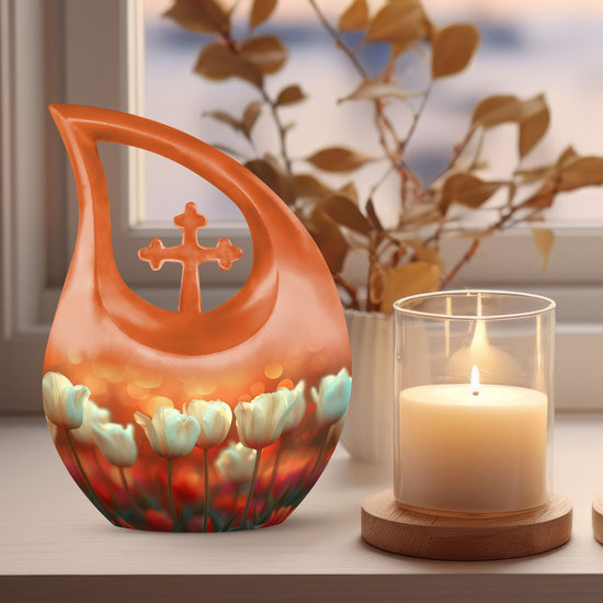 Flowers Urns For Ashes - Cremation Ashes Keepsake