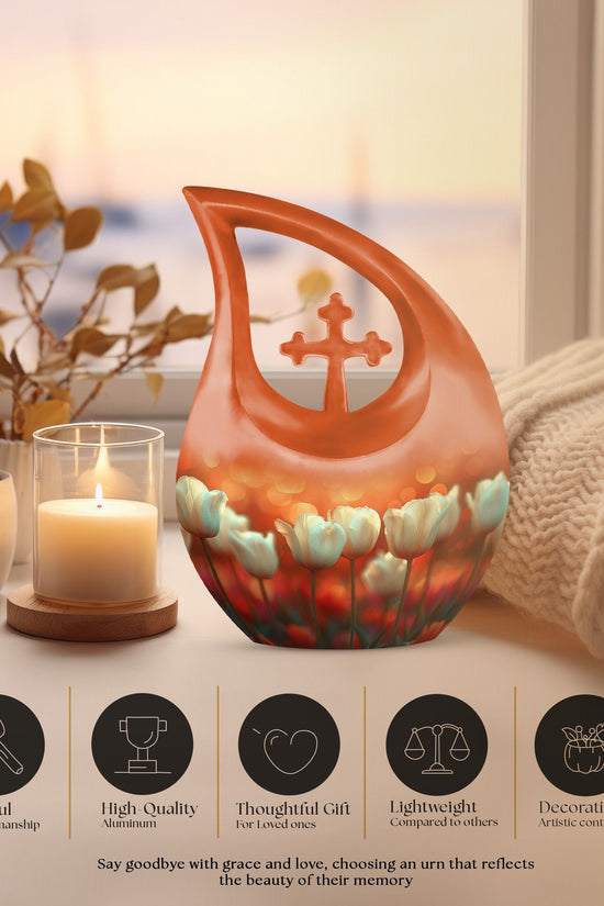 Flowers Urns For Ashes - Cremation Ashes Keepsake
