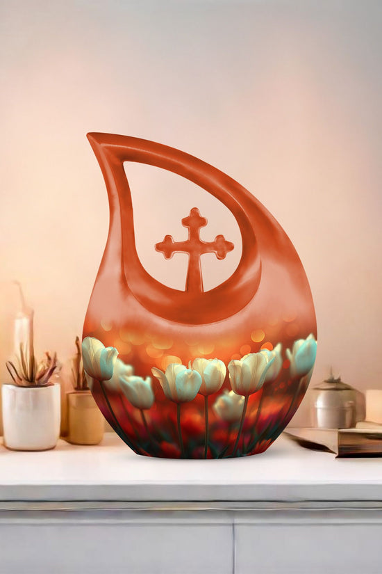 Flowers Urns For Ashes - Cremation Ashes Keepsake