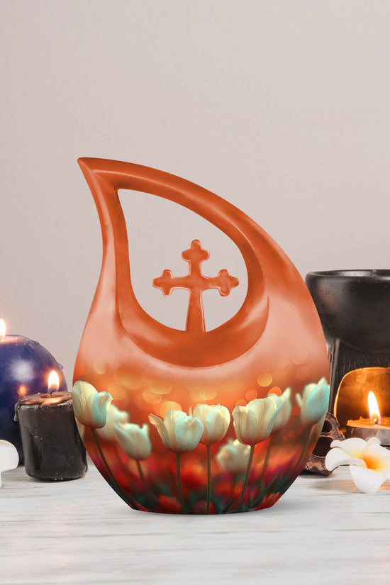 Flowers Urns For Ashes - Cremation Ashes Keepsake