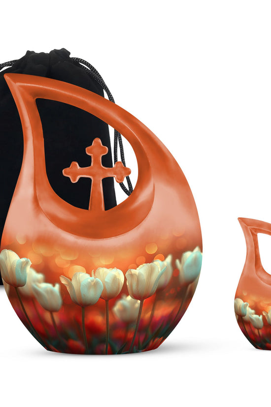 Flowers Urns For Ashes - Cremation Ashes Keepsake