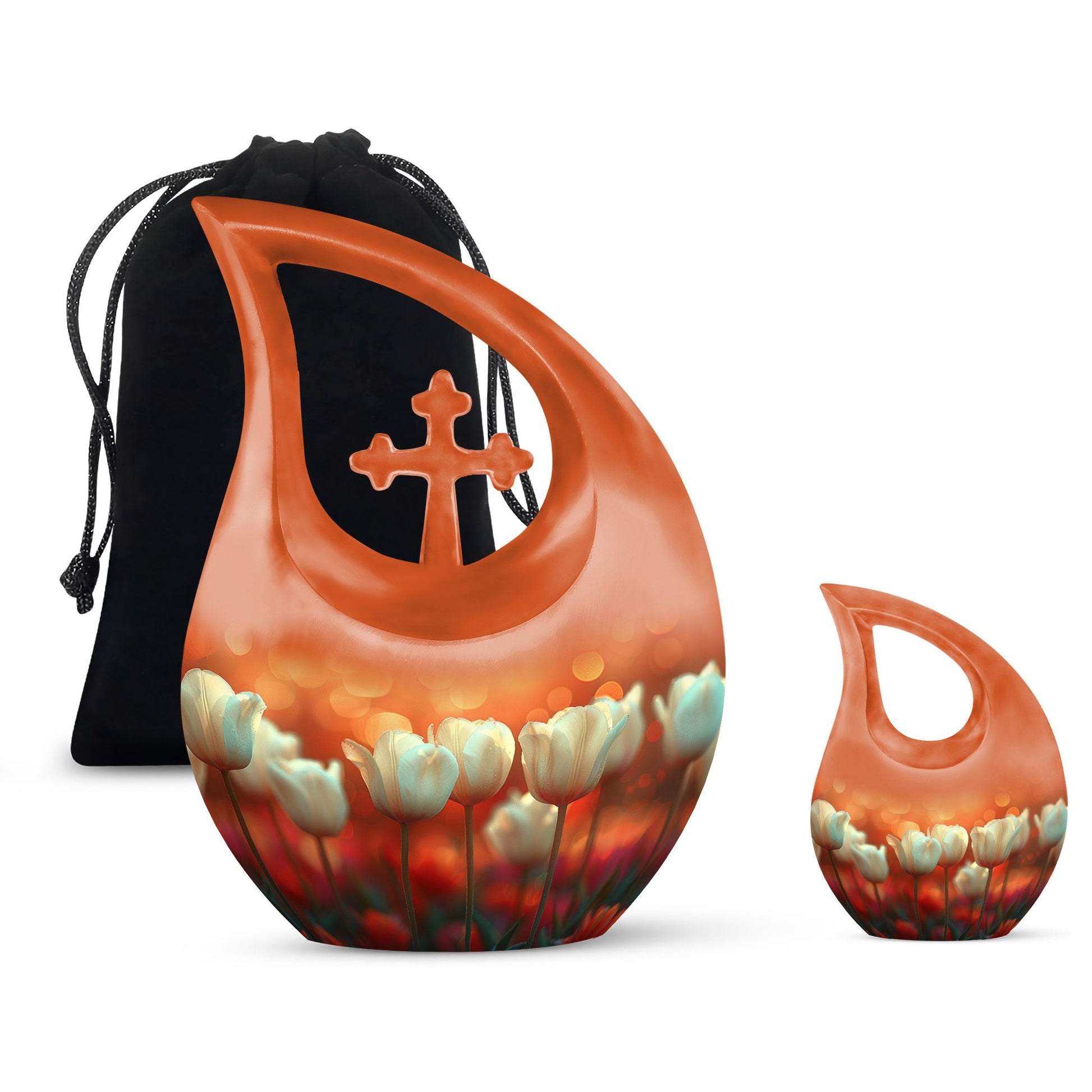 Flowers Urns For Ashes - Cremation Ashes Keepsake