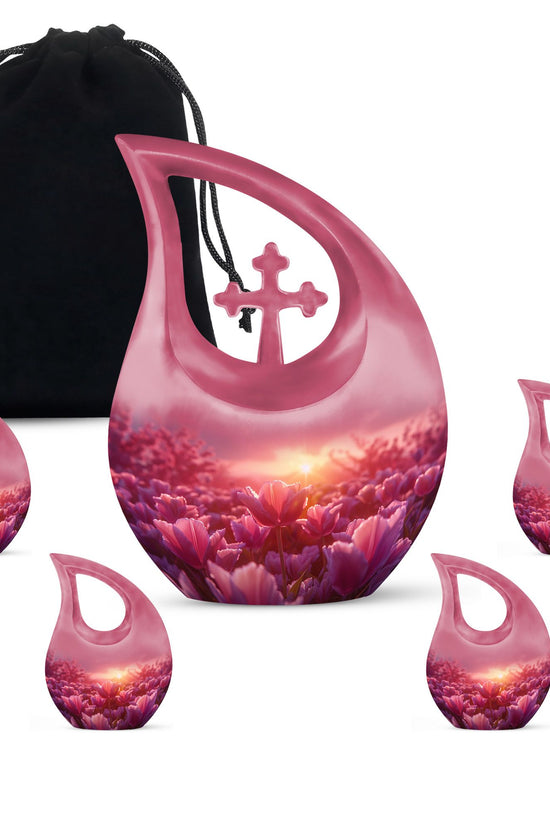 Flowers Urns For Ashes - Cremation Urns Set