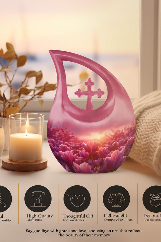 Flowers Urns For Ashes - Cremation Urns Set