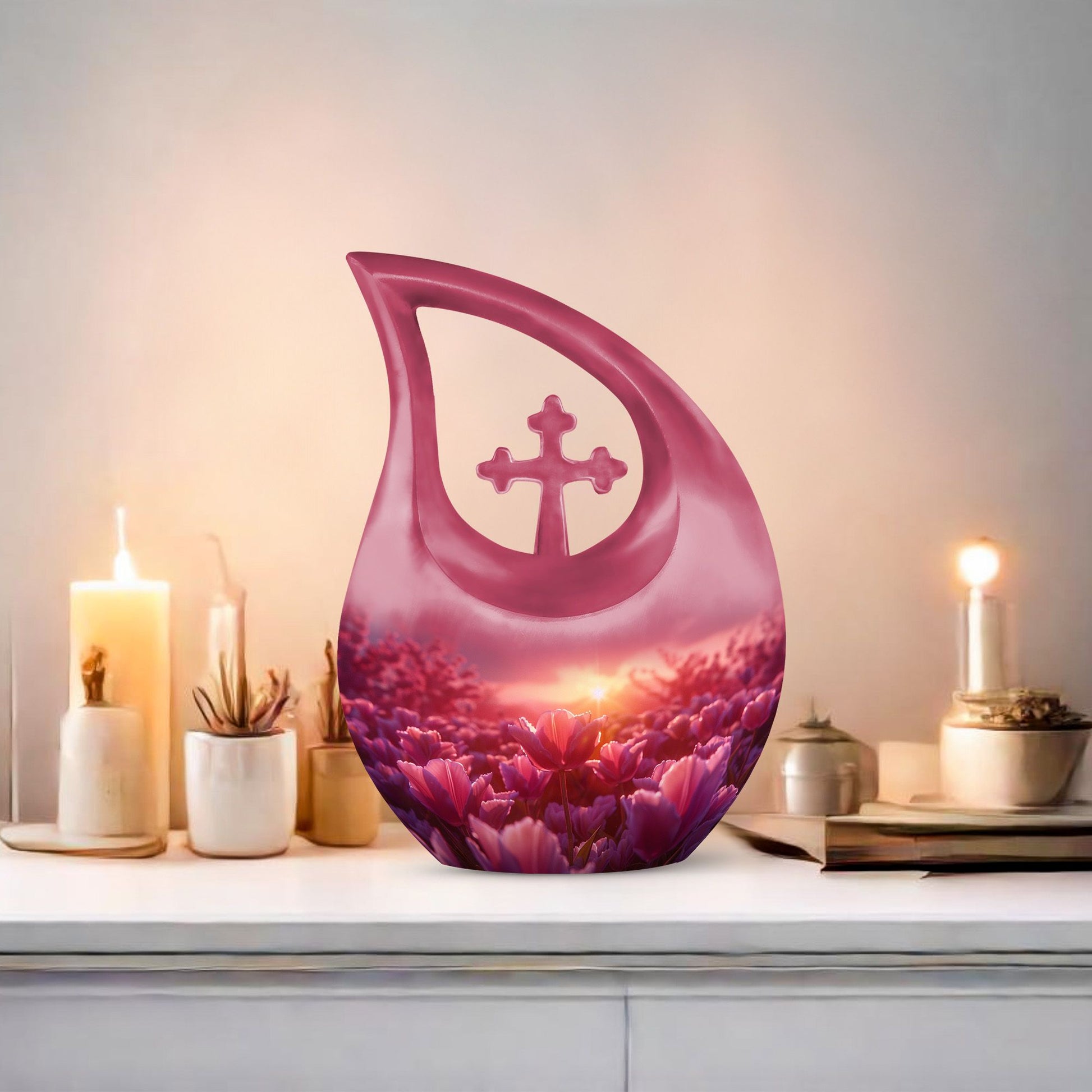 Flowers Urns For Ashes - Cremation Urns Set