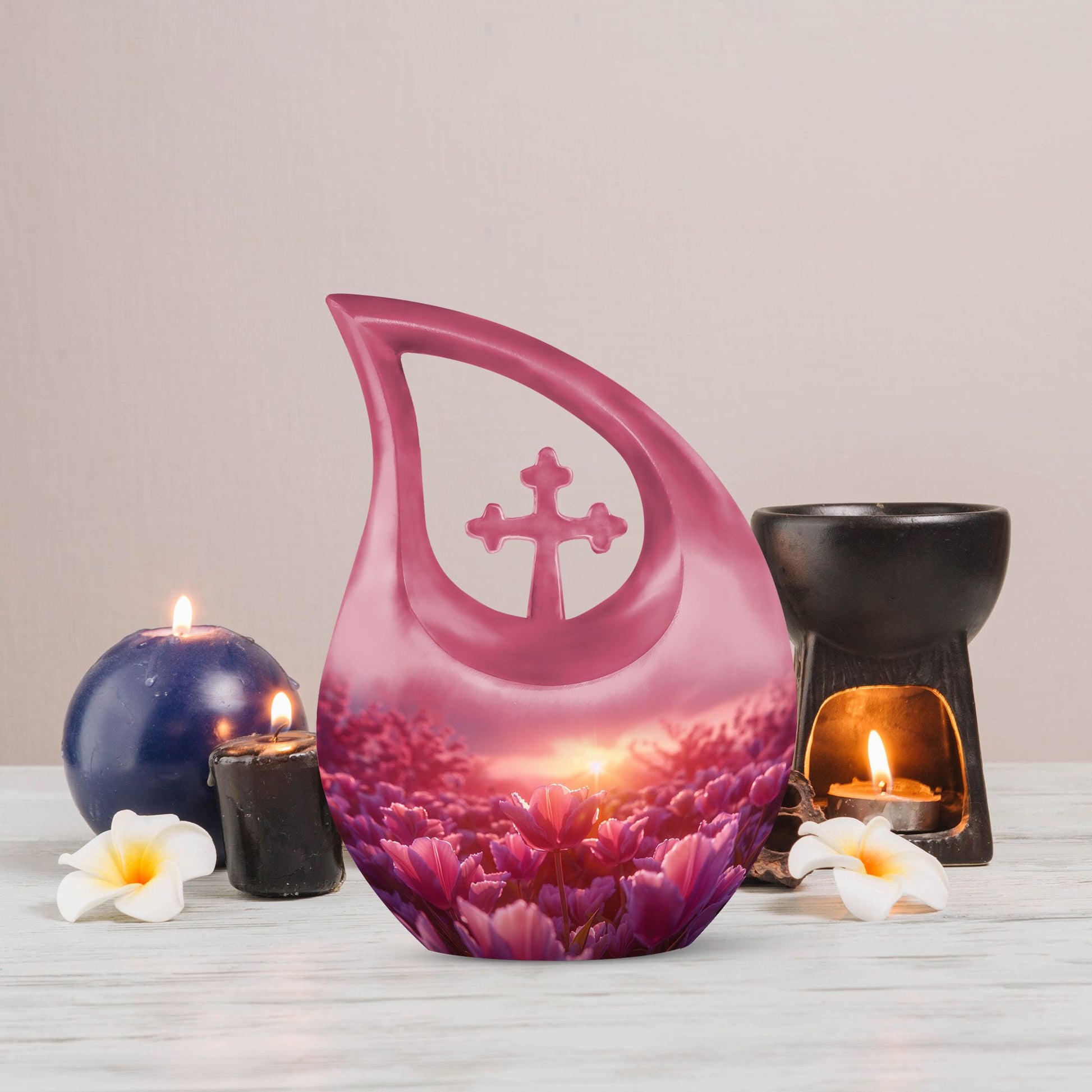 Flowers Urns For Ashes - Cremation Urns Set