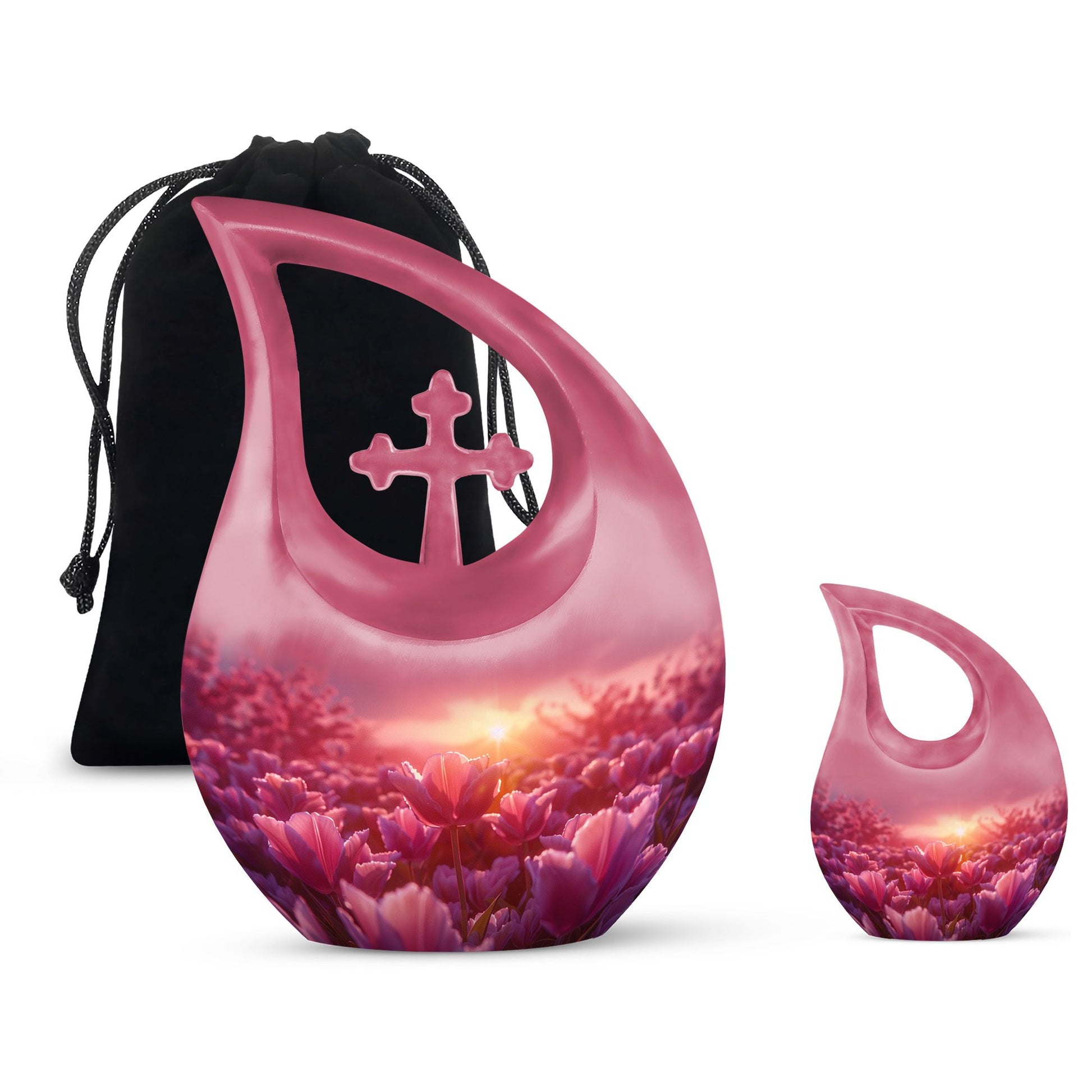 Flowers Urns For Ashes - Cremation Urns Set