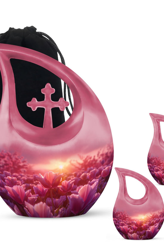Flowers Urns For Ashes - Cremation Urns Set