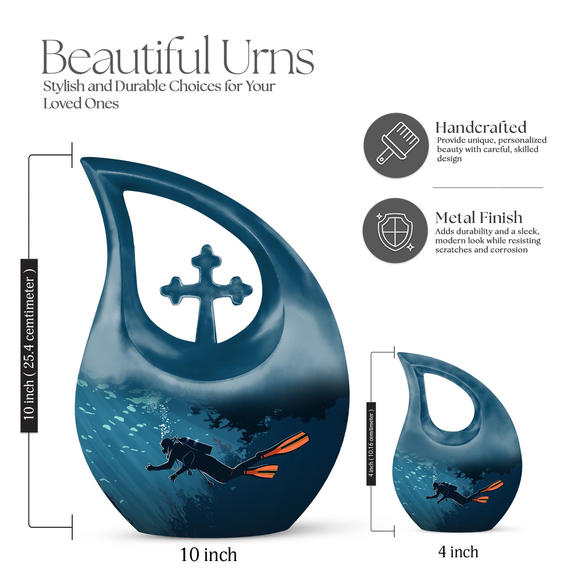 Deep Sea Diving Urns For Ashes - Cremation Memorial