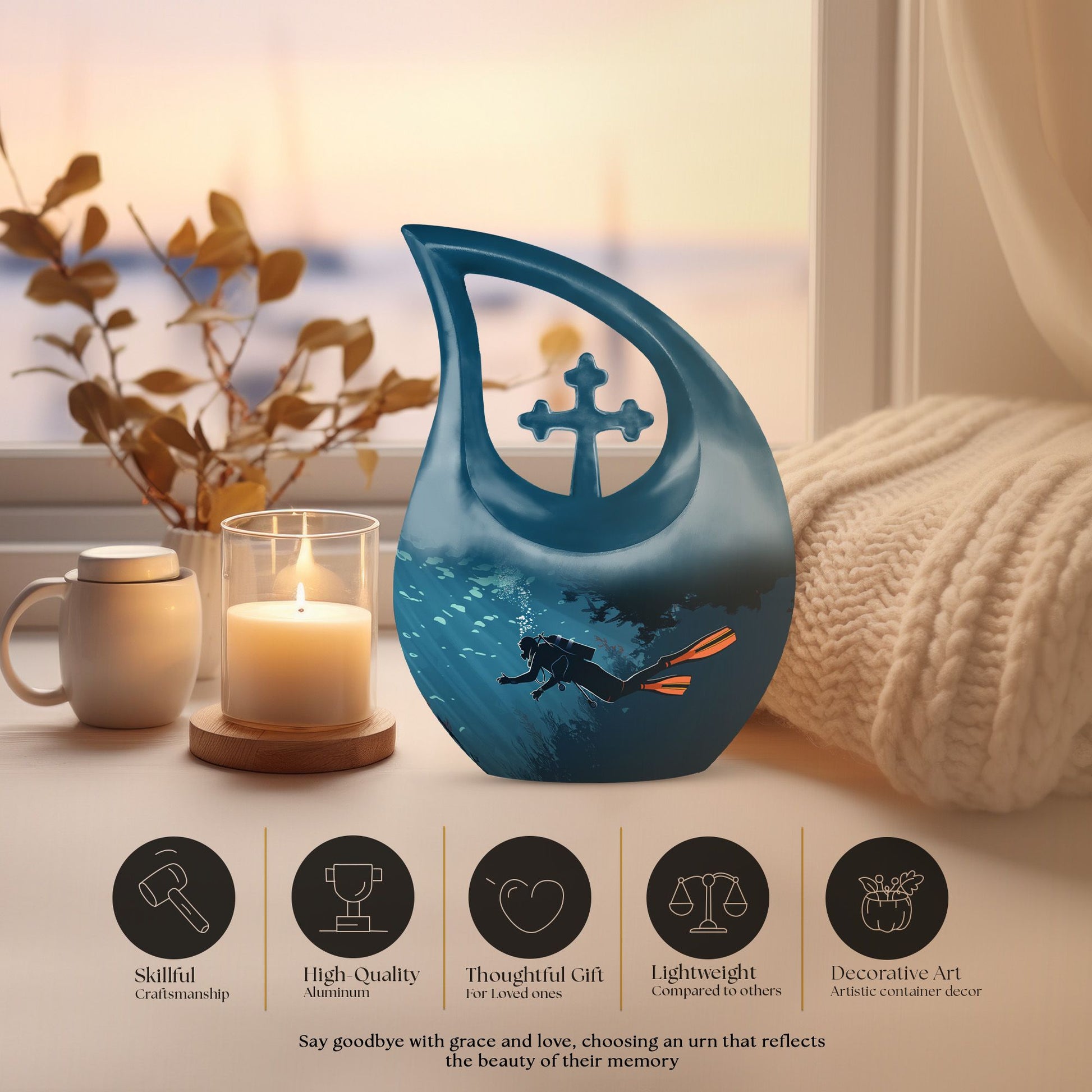 Deep Sea Diving Urns For Ashes - Cremation Memorial