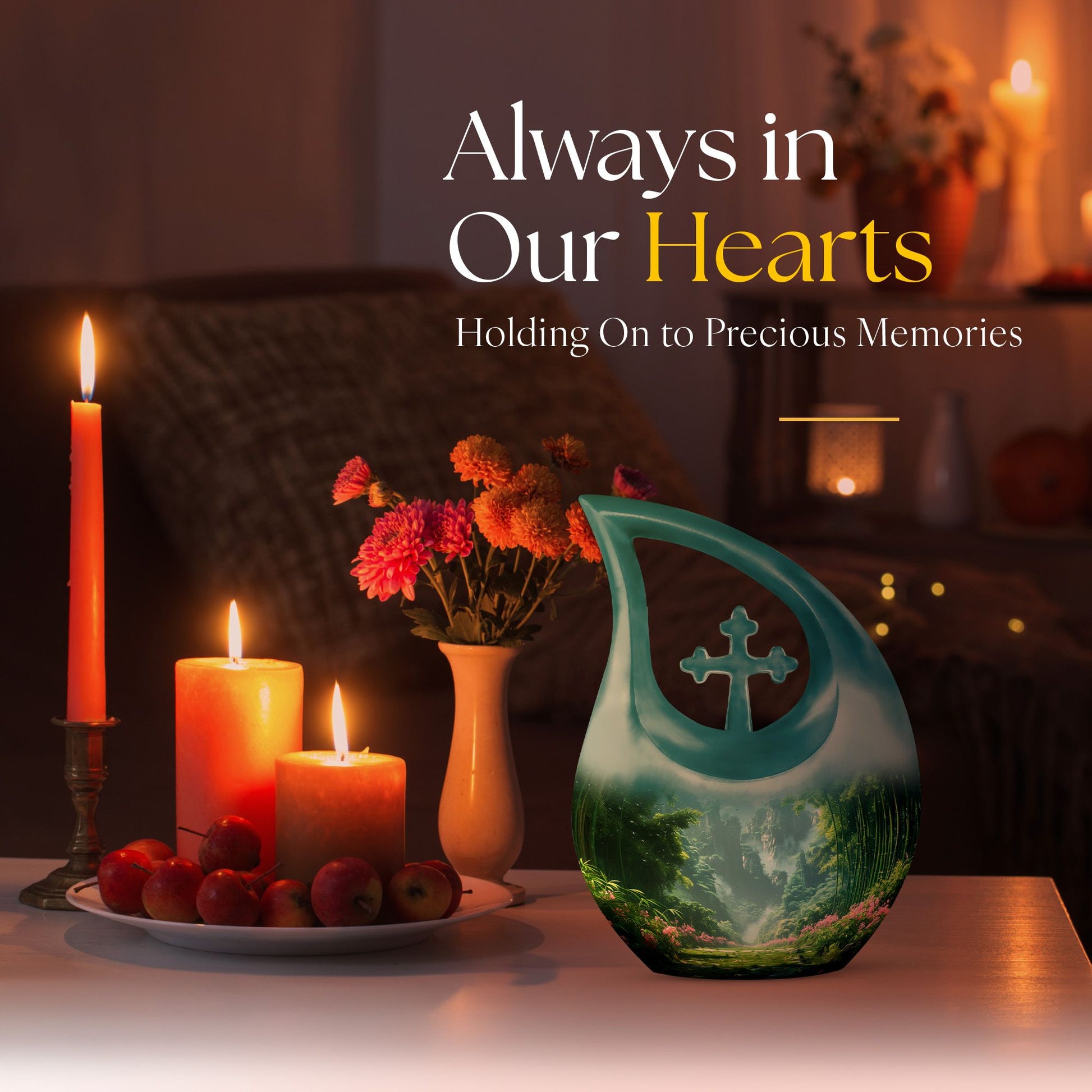 Flowers Urns For Ashes - Cremation Keepsake