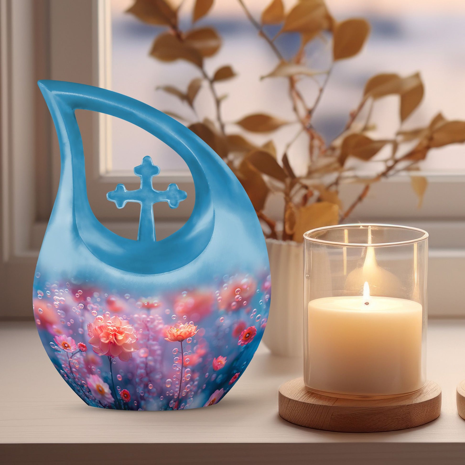 Flowers Urns For Ashes - Cremation Urn Keepsake