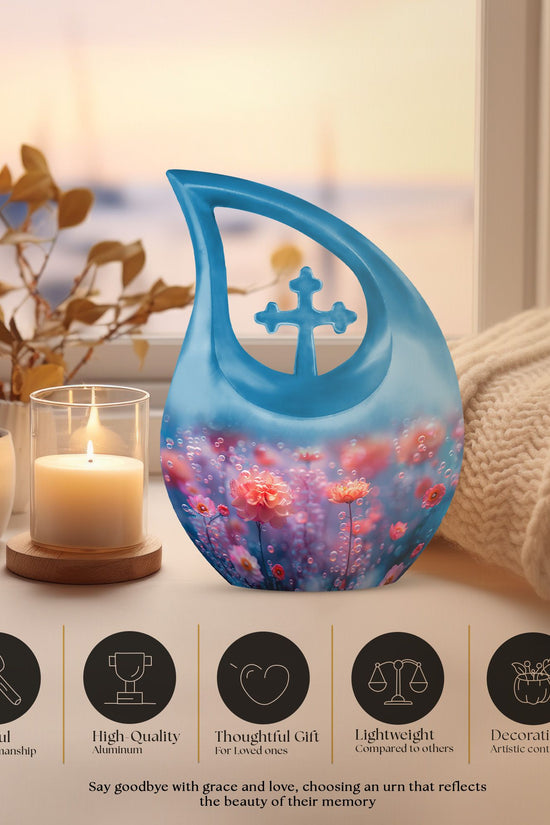 Flowers Urns For Ashes - Cremation Urn Keepsake