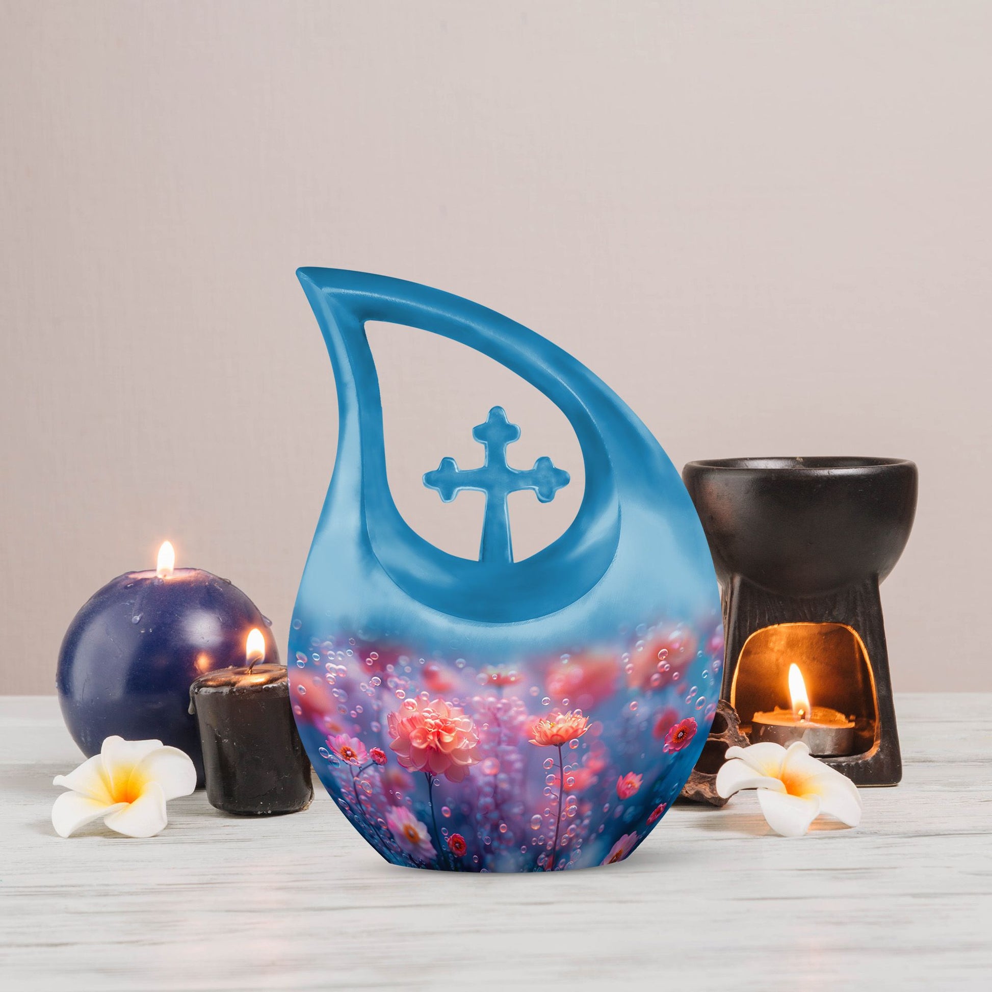 Flowers Urns For Ashes - Cremation Urn Keepsake