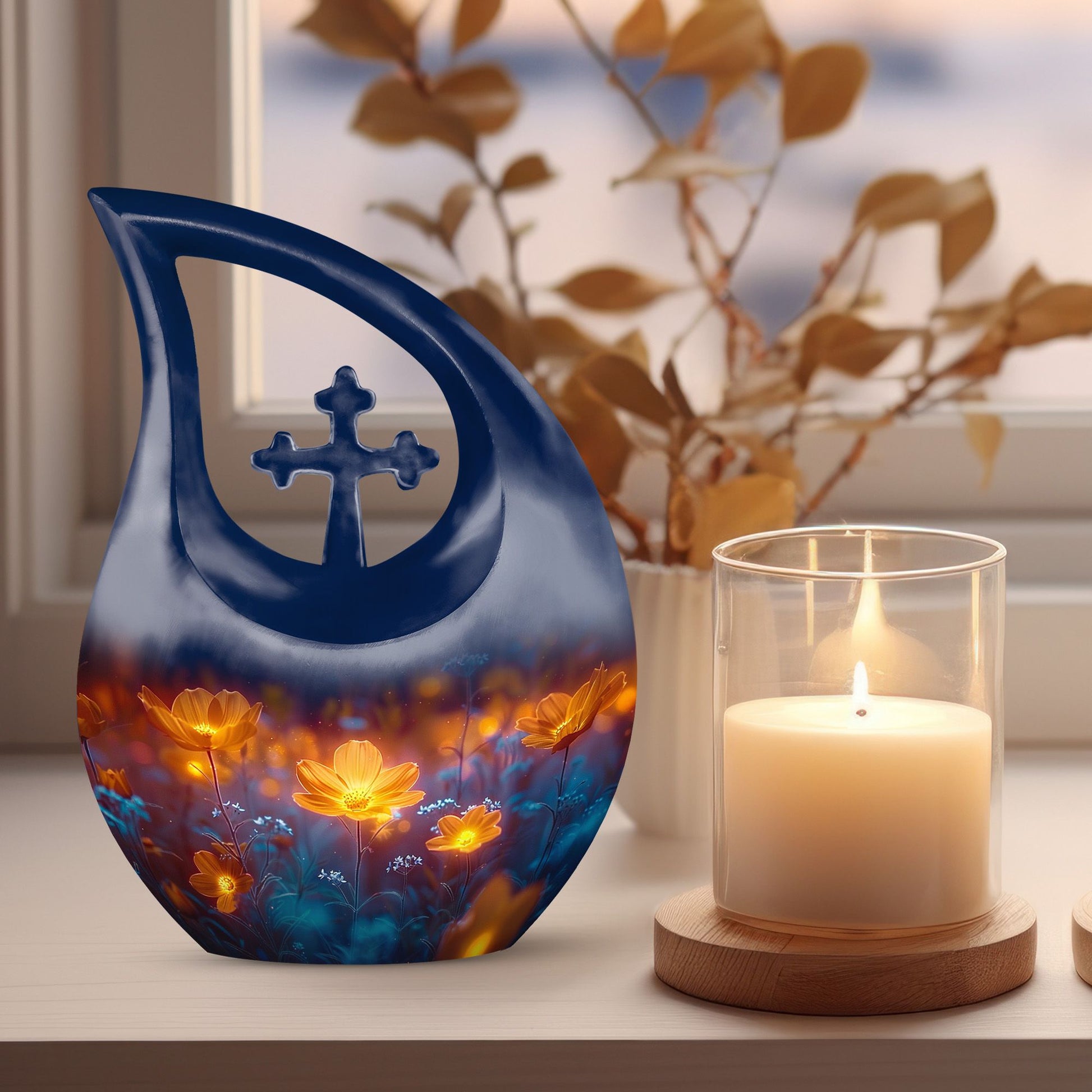 Flowers Urns For Ashes - Small Cremation Keepsakes