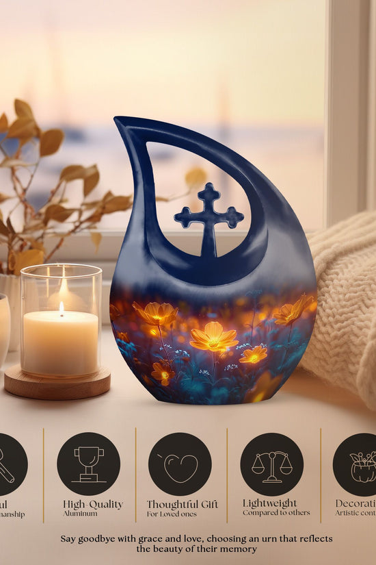 Flowers Urns For Ashes - Small Cremation Keepsakes