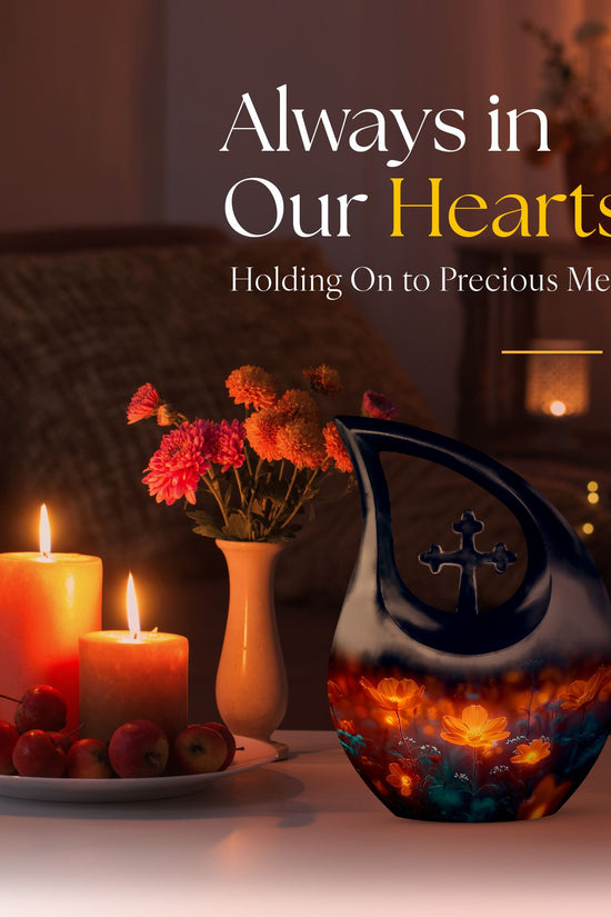 Flowers Urns For Ashes - Small Cremation Keepsakes