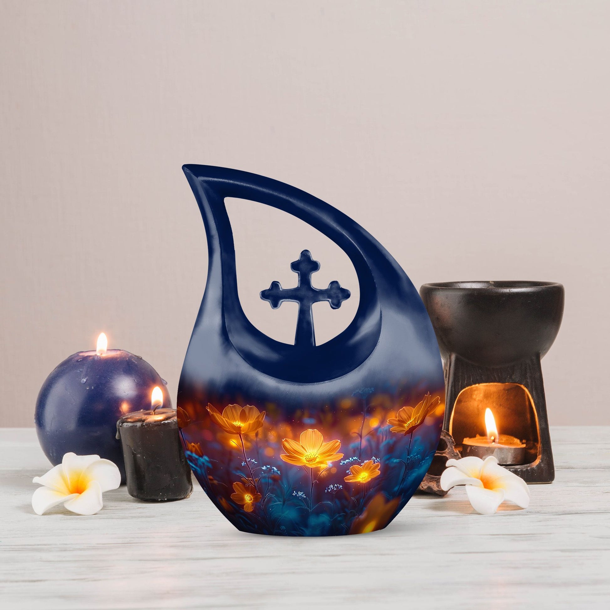 Flowers Urns For Ashes - Small Cremation Keepsakes