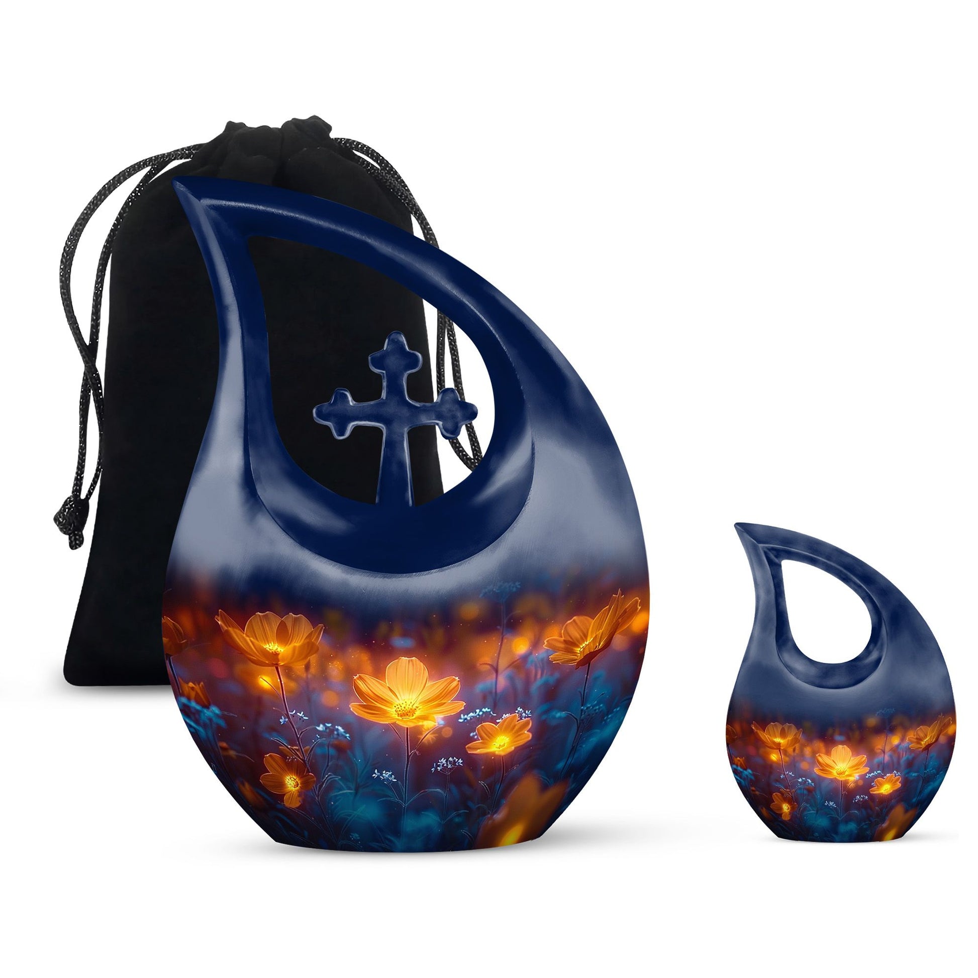 Flowers Urns For Ashes - Small Cremation Keepsakes
