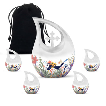 Large Urn With 4 Keepsake
