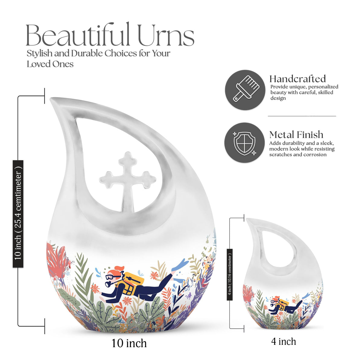 Deep Sea Diving Urns For Ashes - Cremation Urn For Human Ashes