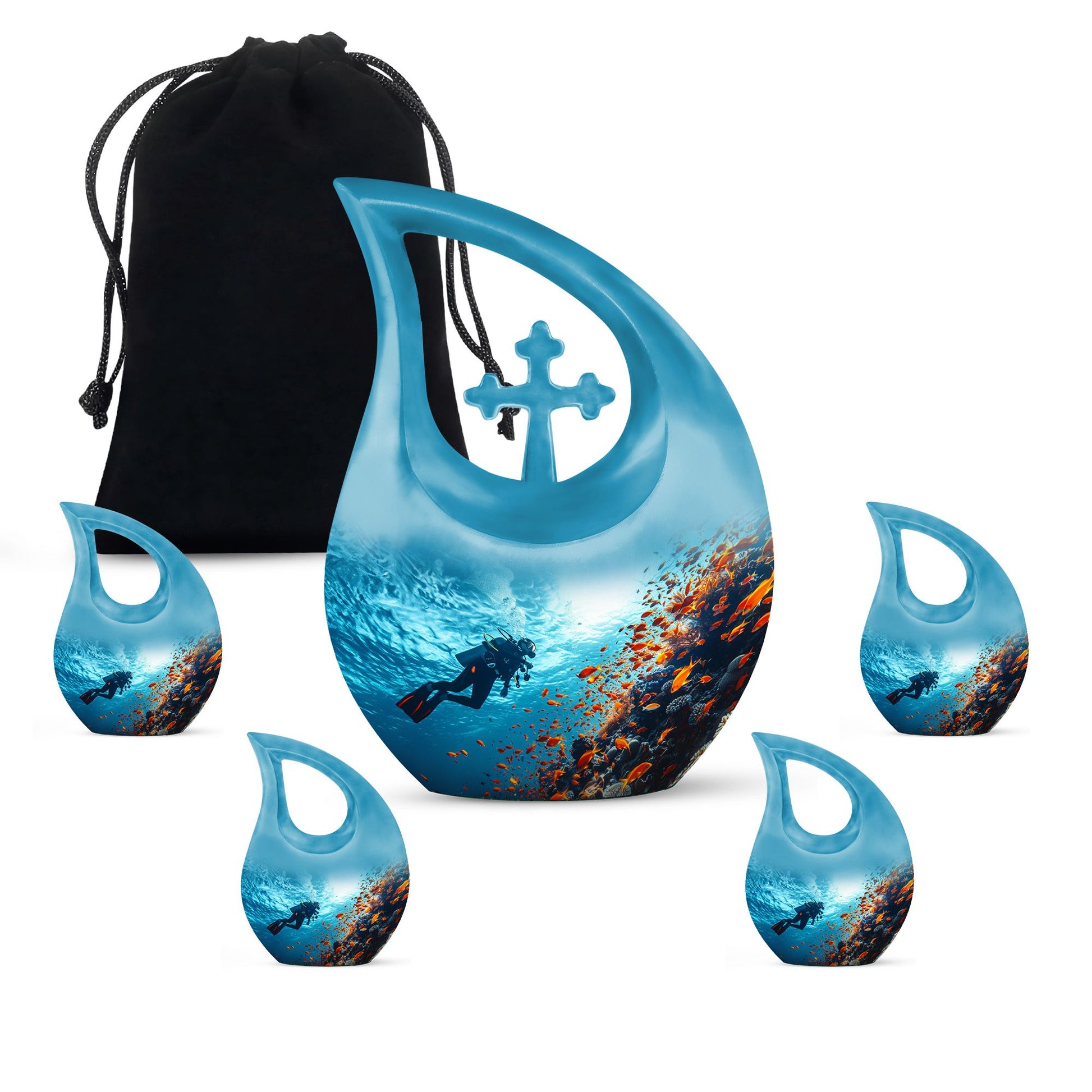 Ocean Urns For Ashes - Cremation Urns With Keepsake