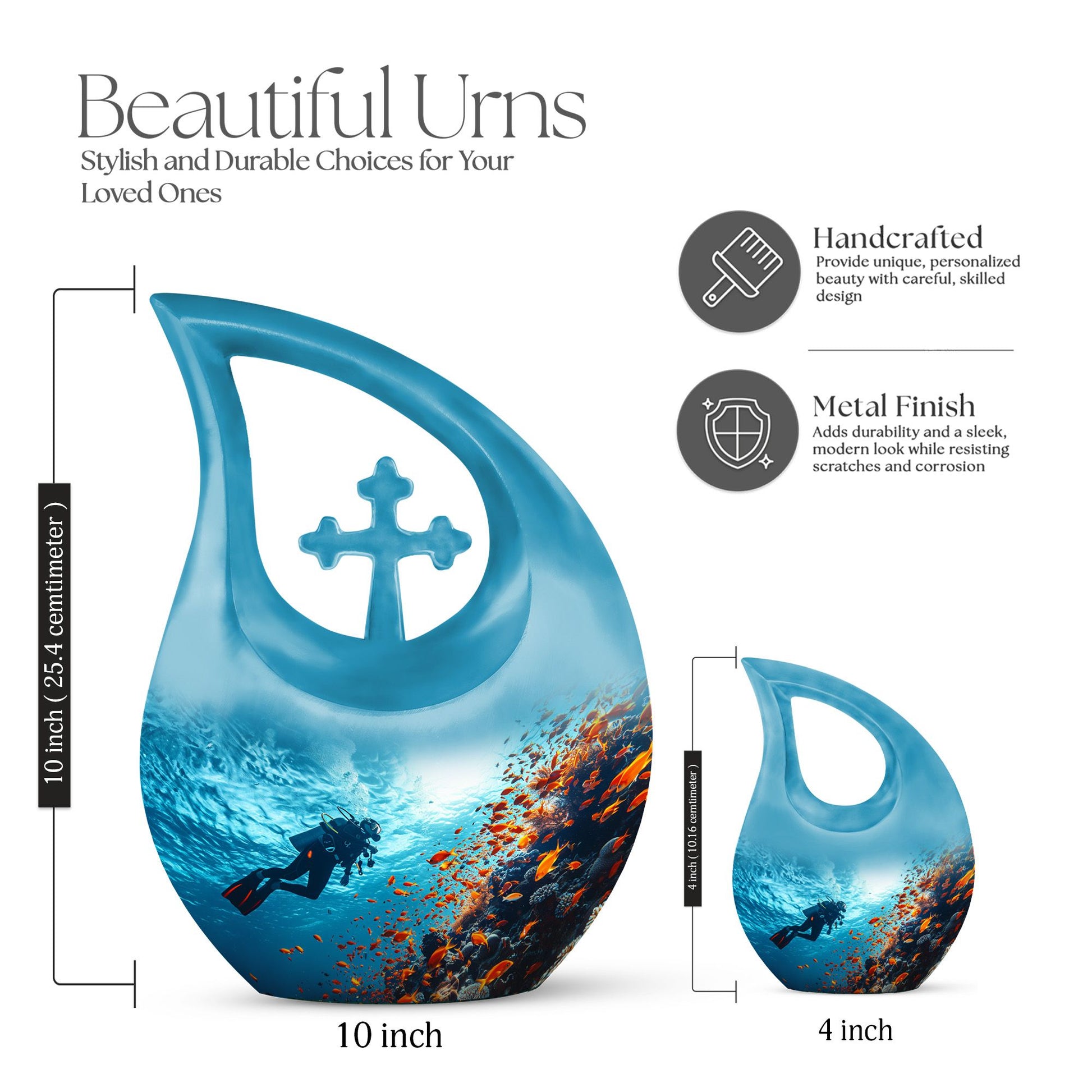 Ocean Urns For Ashes - Cremation Urns With Keepsake