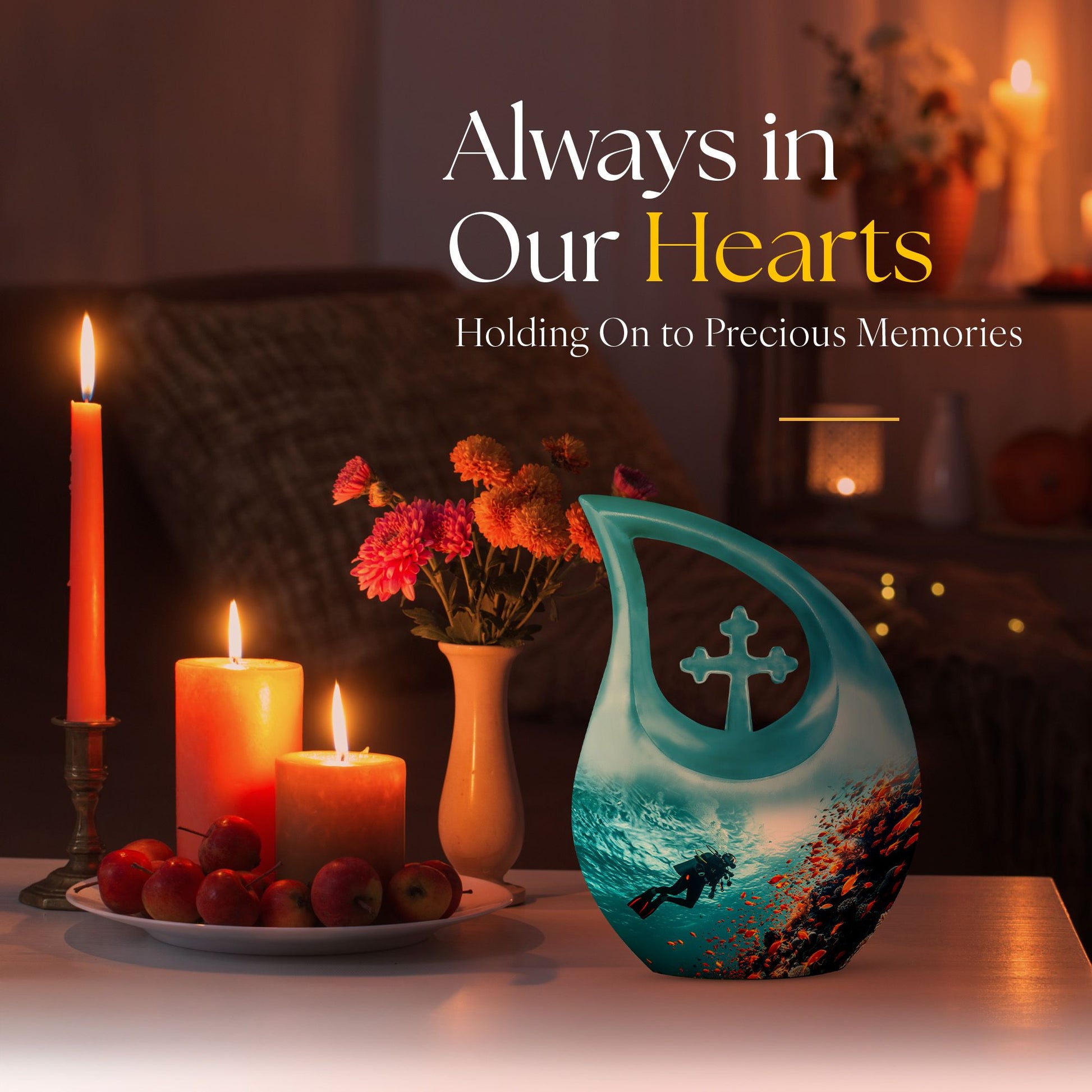 Ocean Urns For Ashes - Cremation Urns With Keepsake