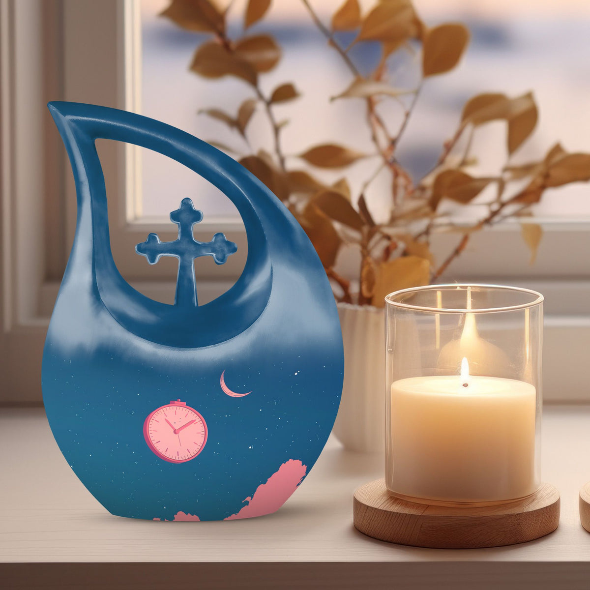 Wall Clock Urns For Ashes - Cremation Urn For Human