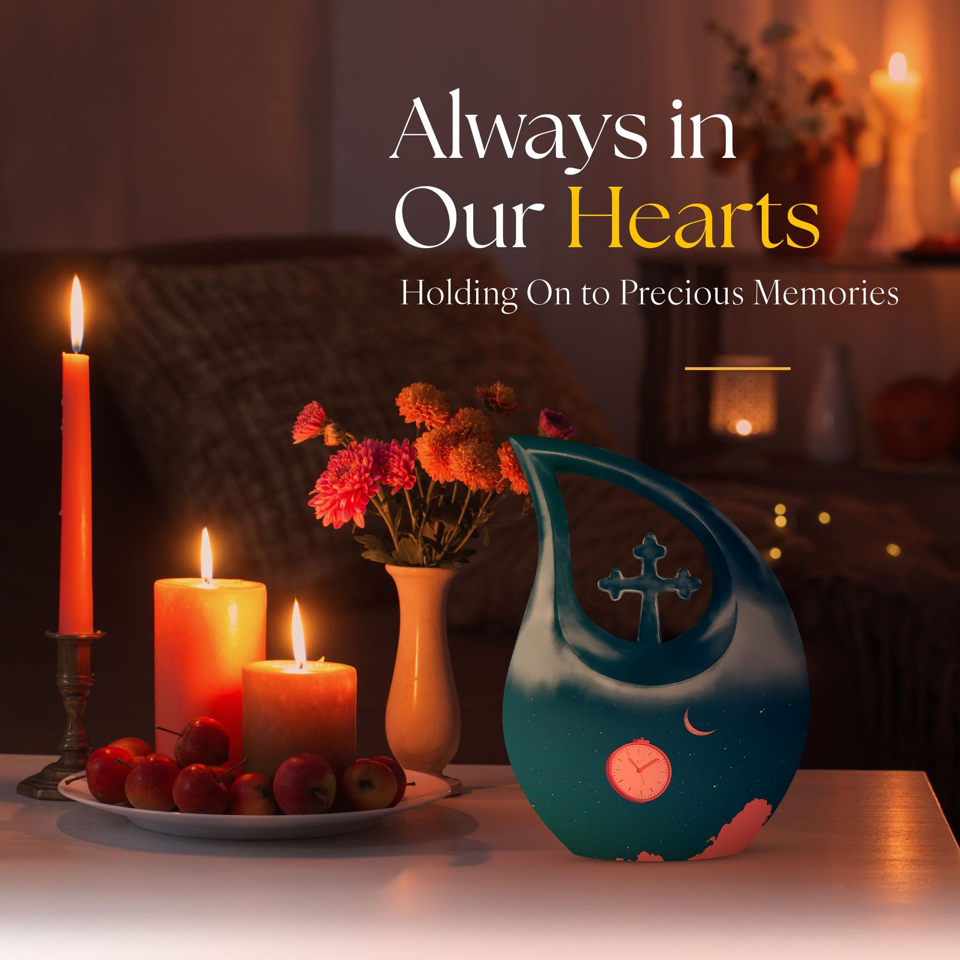 Wall Clock Urns For Ashes - Cremation Urn For Human