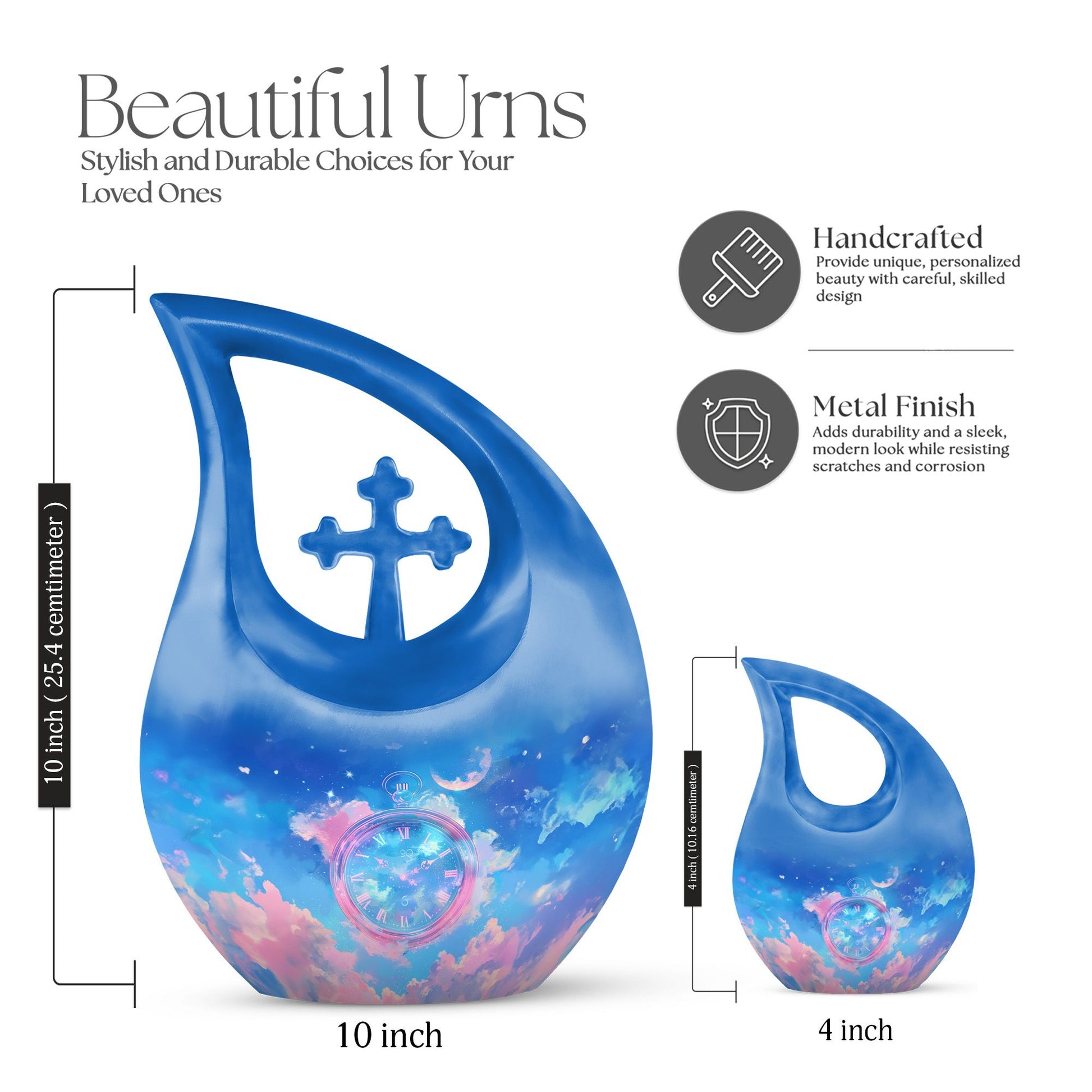 Table Clock Urns For Ashes - Cremation Urn Adult Human