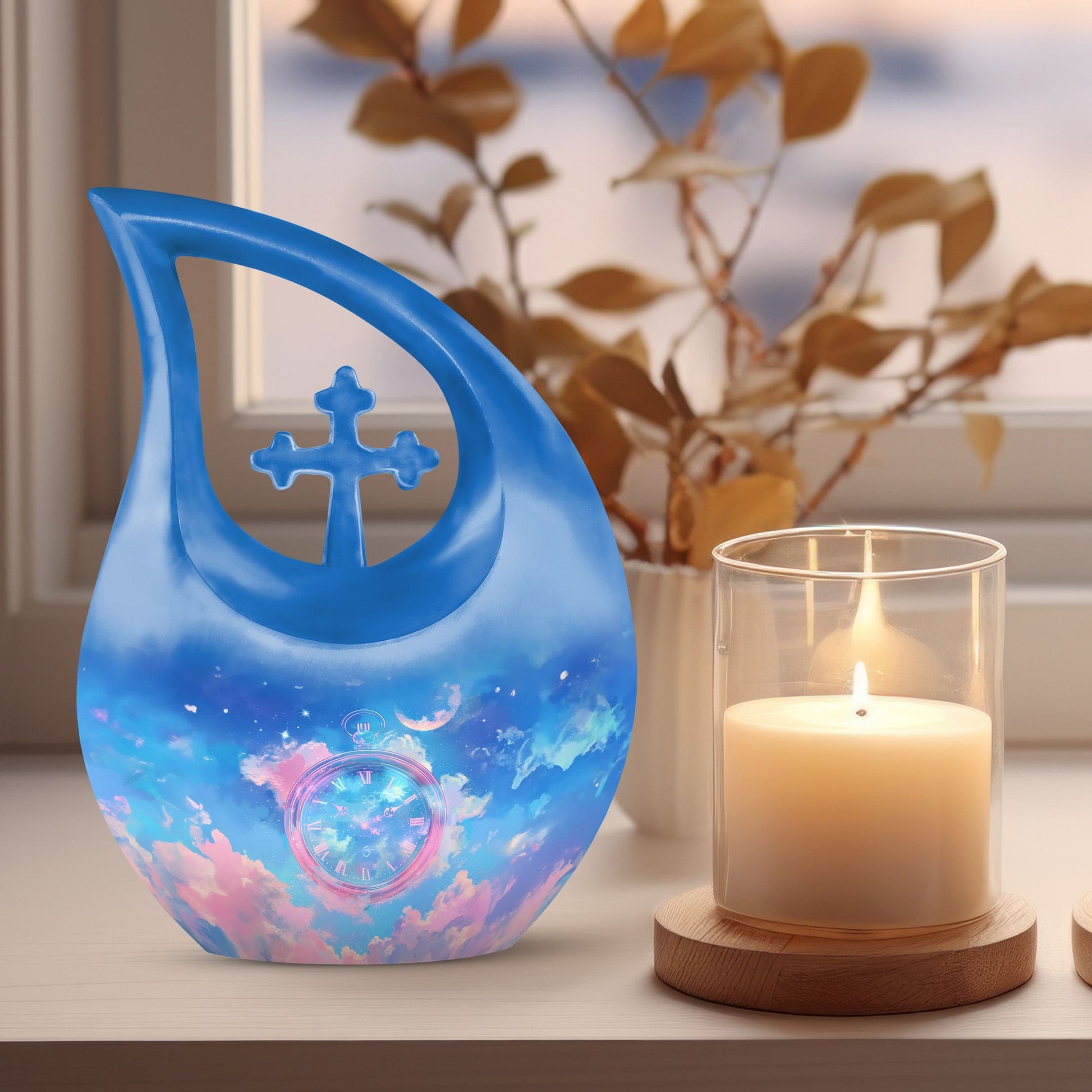 Table Clock Urns For Ashes - Cremation Urn Adult Human